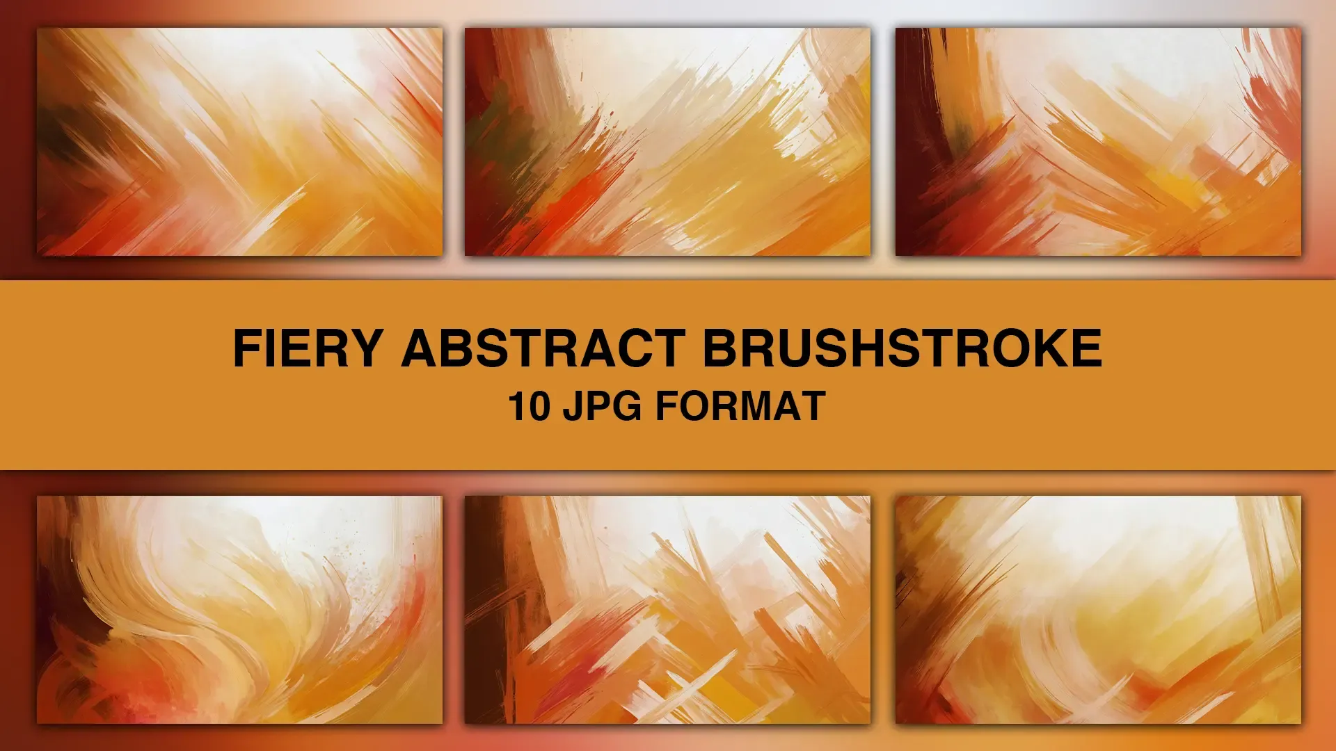 Fiery Abstract Brushstroke Background Images Pack